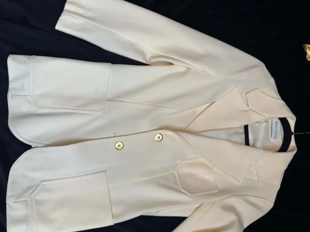 Vintage Alex Colman California Cream Two-Button Blazer Jacket - Picture 4 of 12